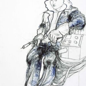 Young welder, Arnish Yard, Isle of Lewis Young welder, Arnish Yard, Isle of Lewis