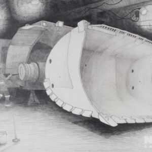 Bucket bogger, Mt Lyell Bucket bogger, Mt Lyell